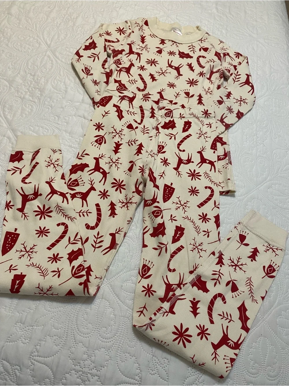 Hanna Andersson Long John Holiday Pajama Set